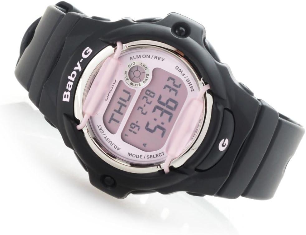 Casio G-Shock Women's Baby-G Digital Watch, Black/Pink