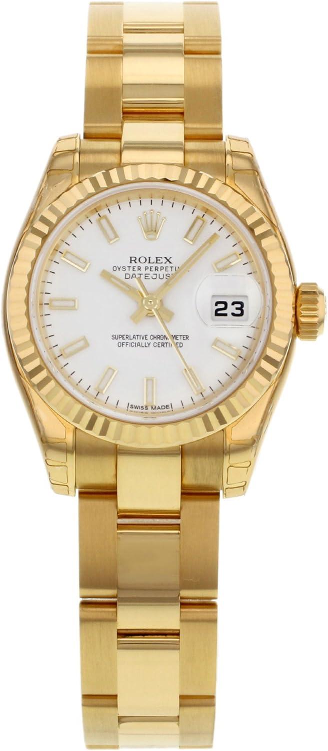Rolex Datejust 179178 WSO 18K Yellow Gold Automatic Ladies Watch