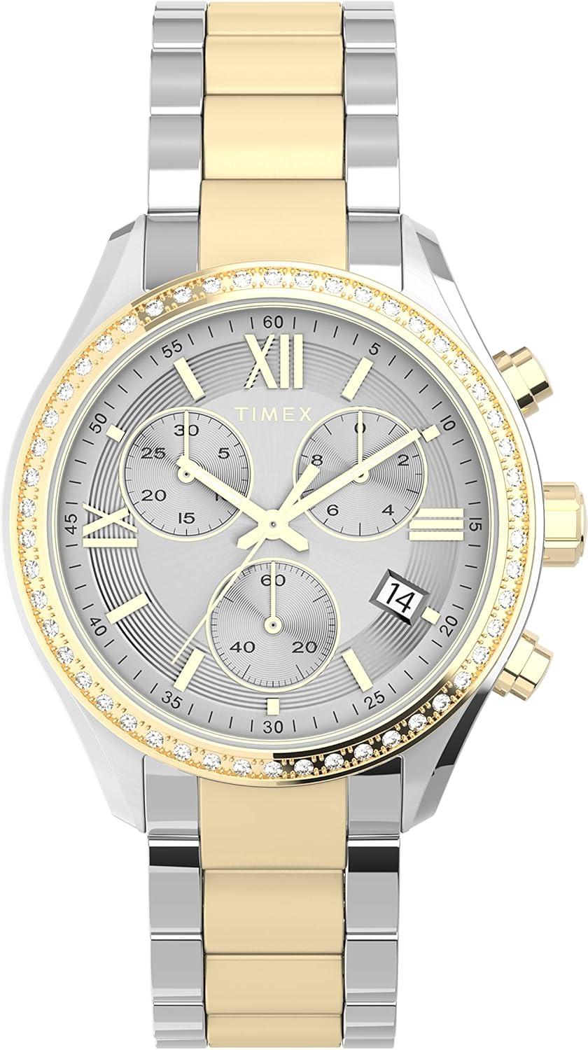 Timex TW2V57700JI 38 mm Women's Standard Chronograph Watch Two-Tone