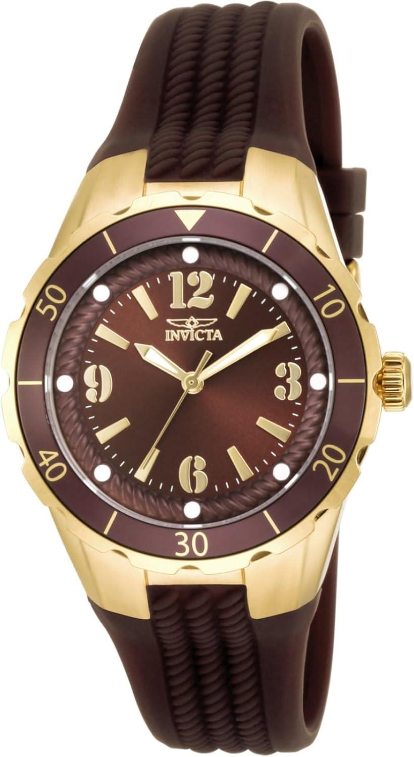 Invicta Women's 17485 Angel Analog Display Quartz Brown Watch