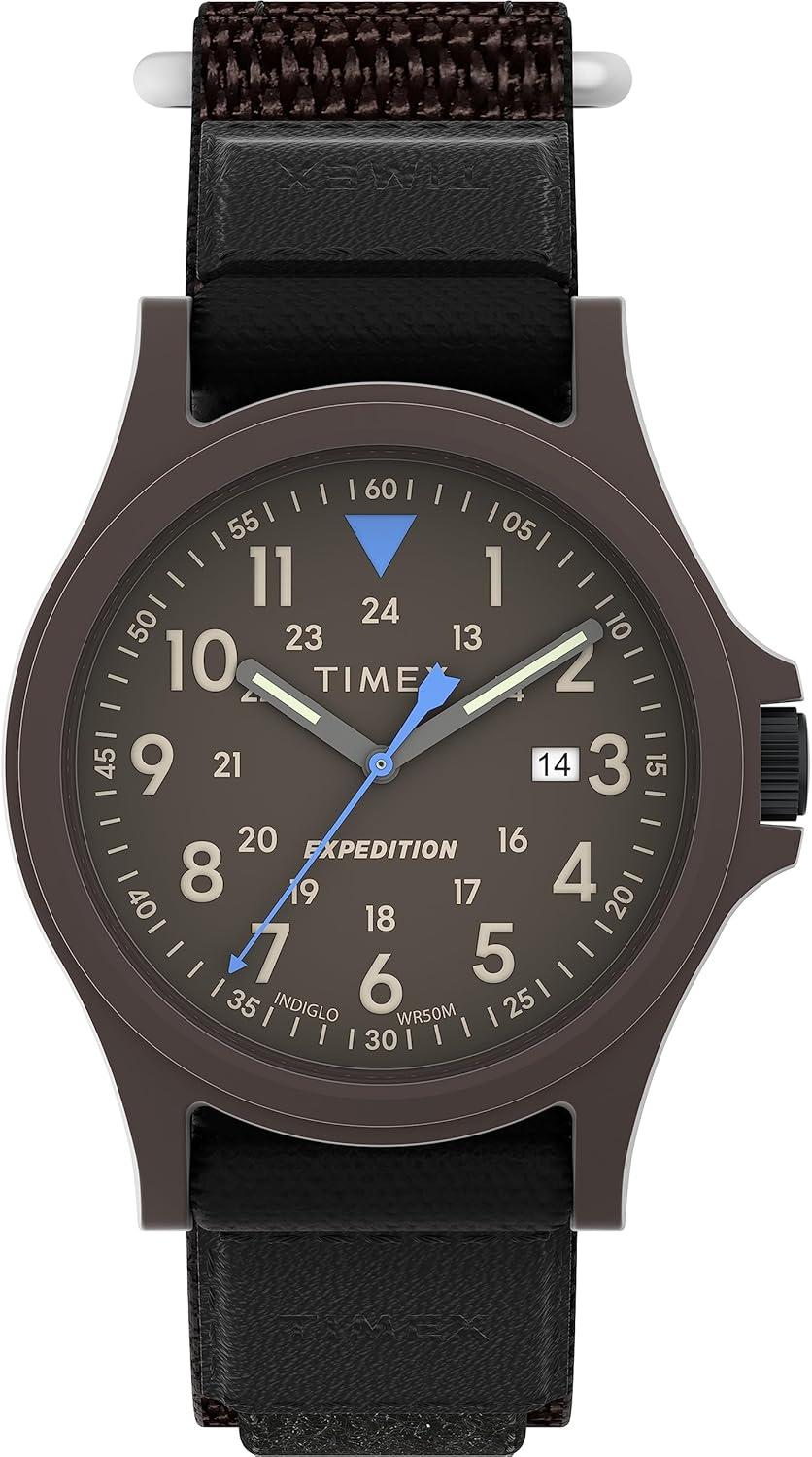 Timex Men's Expedition Acadia 40mm Watch - Black Fastwrap Gray Dial
