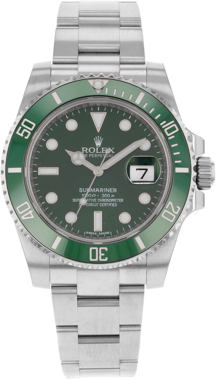 Rolex Submariner Men's Watch 116610LV - Green Dial & Ceramic Bezel