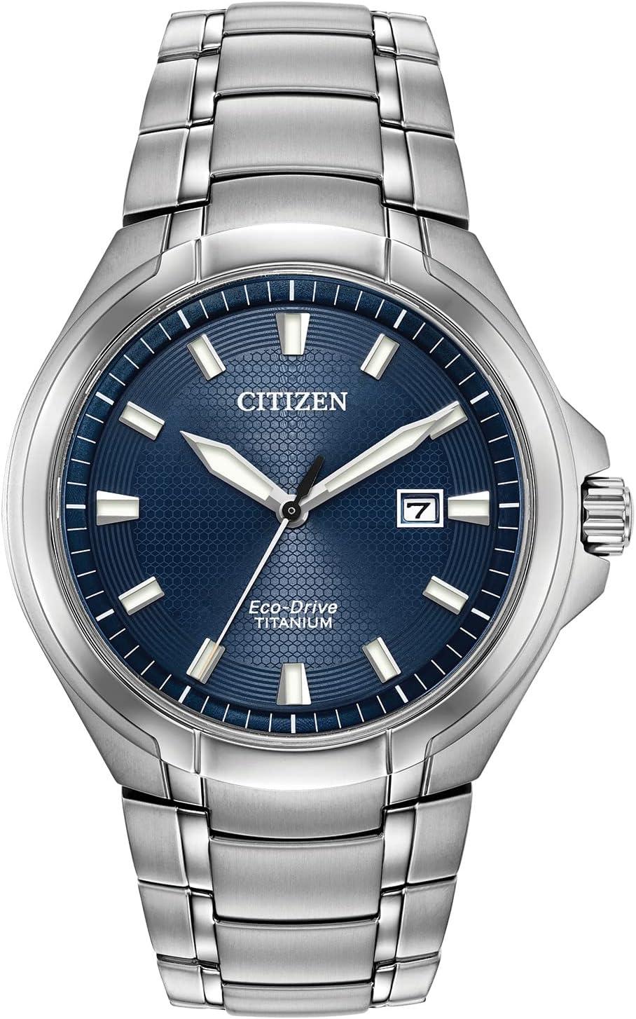Citizen Men's Eco-Drive Modern Paradigm Watch in Super Titanium, Blue Dial