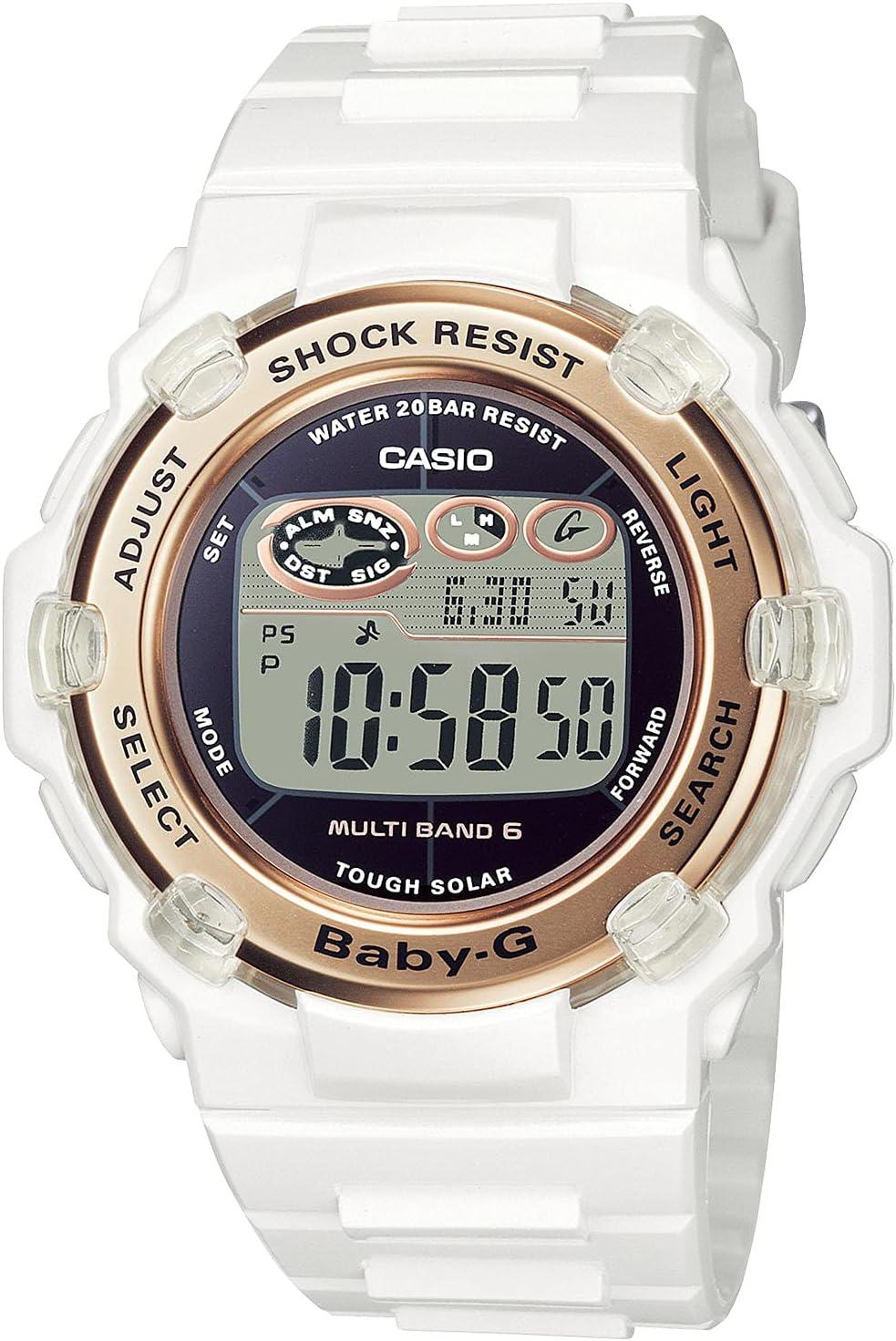 Casio Baby-G Radio Solar 2021 Model BGR-3003U-7AJF Ladies White Watch
