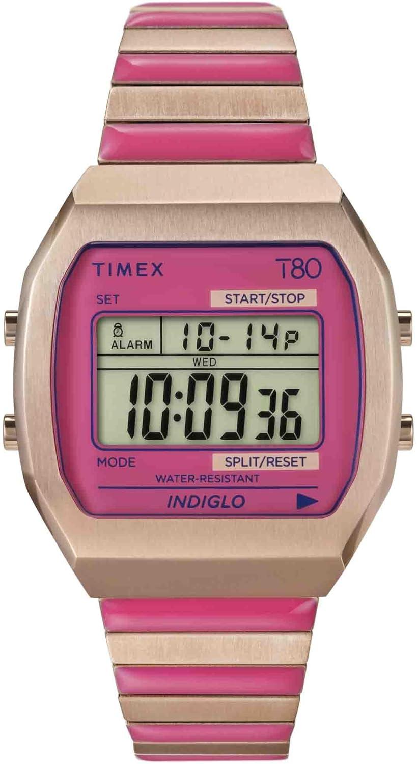 Timex Women's T80 36mm Watch - Rose Gold-Tone Expansion Band