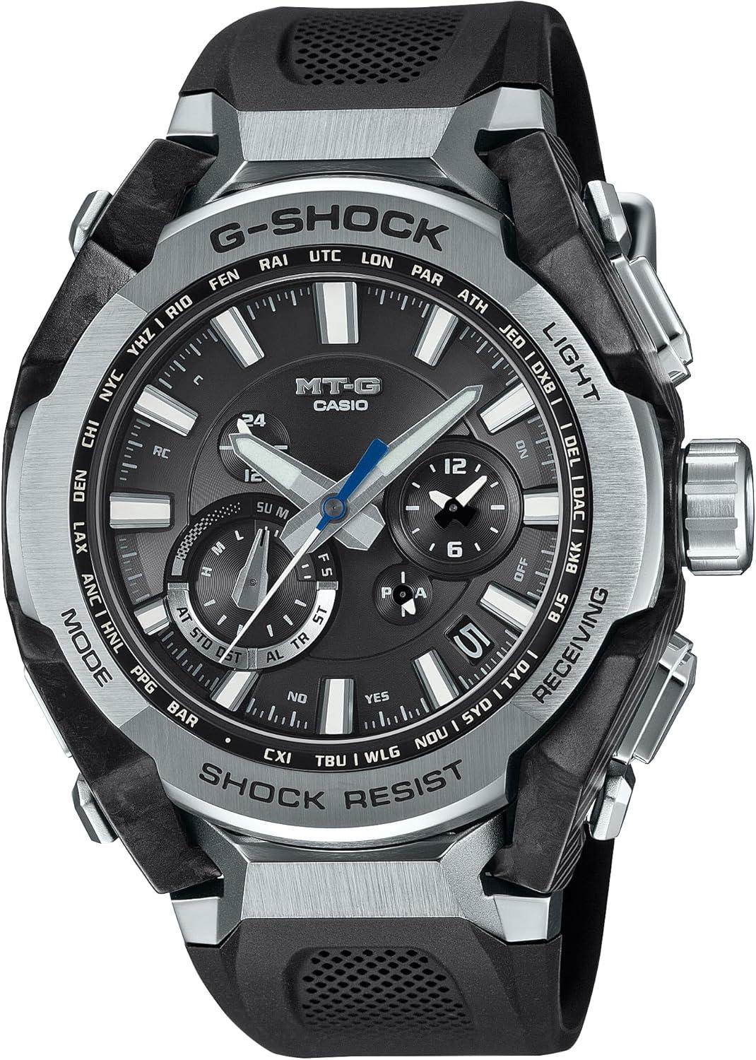 Casio G-Shock MT-G Black Dial Black Resin Strap Watch 56.6mm - MTGB4000-1