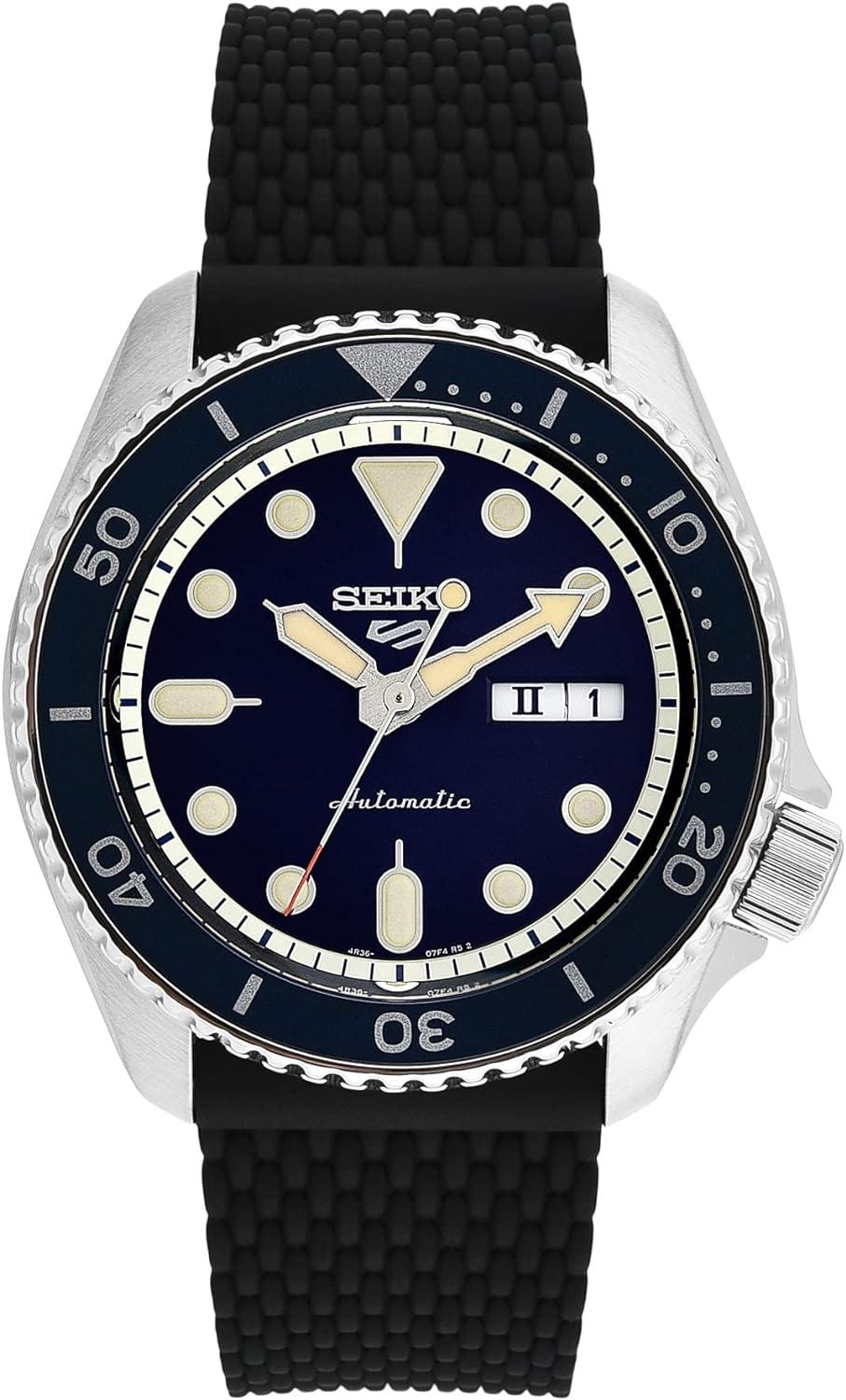 Seiko Men's Analogue Automatic Watch with Silicone Strap SRPD71K2