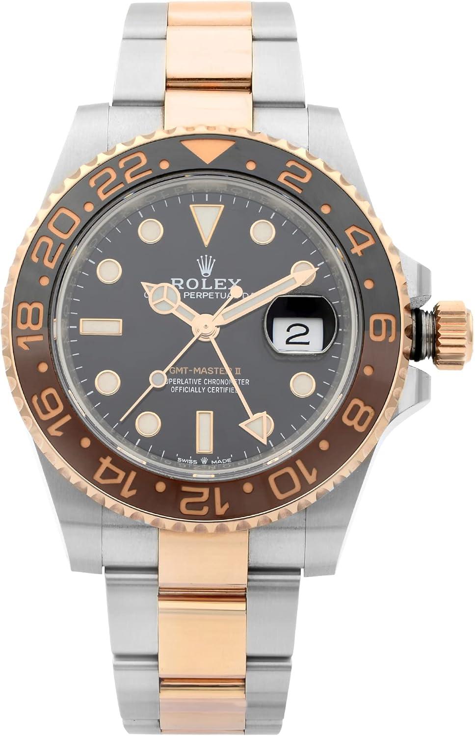 Rolex GMT-Master II Black Dial Automatic Stainless Steel and 18kt Rose Gold 126711CHNR