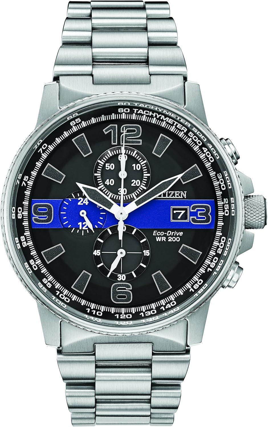 Citizen Men's Thin Blue Line Watch Chronograph CA0291-59E