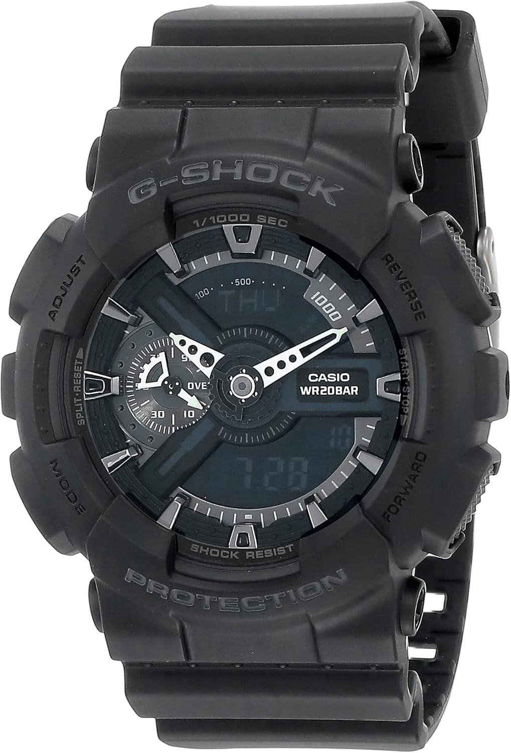 Casio G-Shock Ana-digi World Time Black Dial Men's Watch #GA110-1B