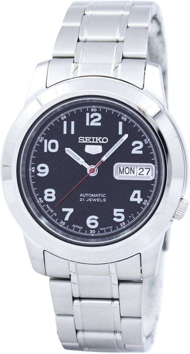 Seiko SNKK35J1 SEIKO5 Seiko Five Japanese-Made Self-Winding Black Men's Watch
