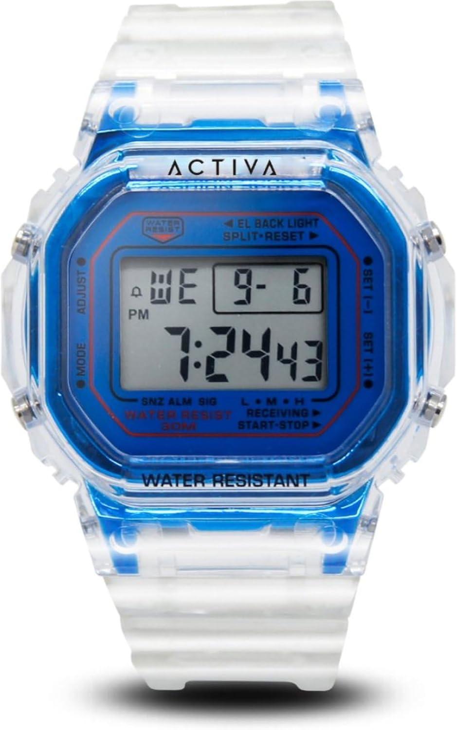 Invicta Shock Resistant Watch Clear Blue - Durable Style for Men