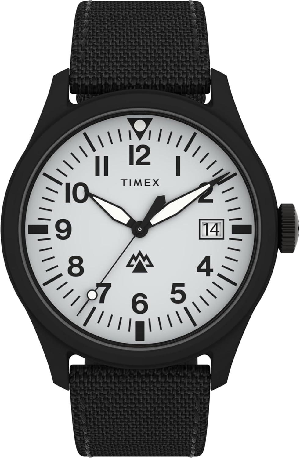 Timex Men's Expedition North Traprock 43mm Watch - Black Strap Gray Dial Black Case