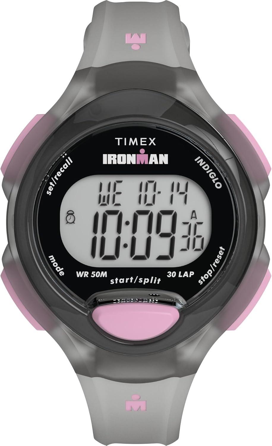 Timex Women's Ironman Essential 34mm Watch - Black Strap Digital Dial Black Case