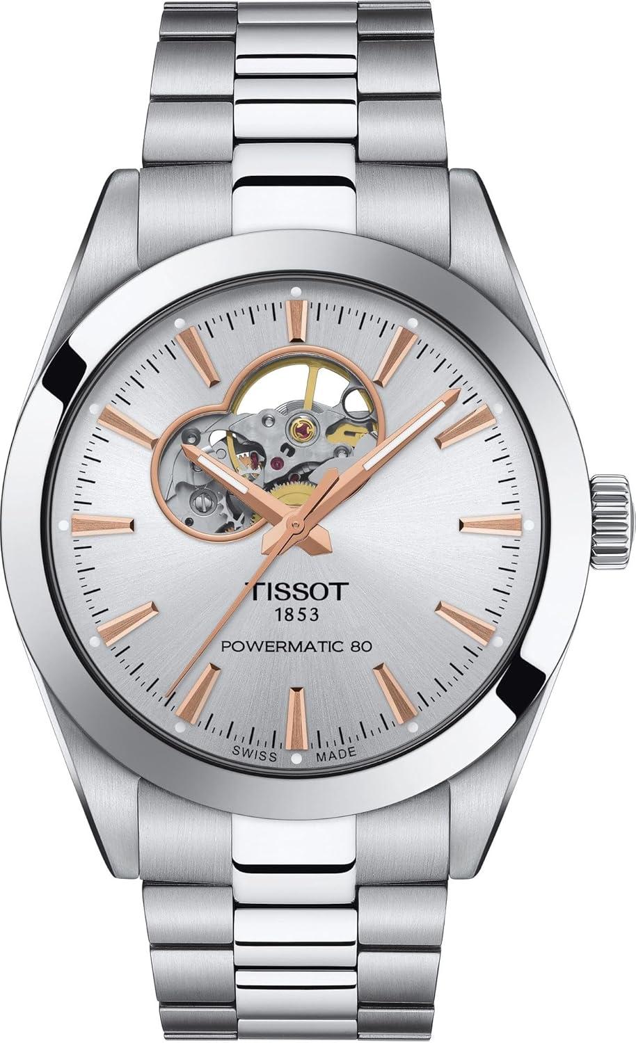 Tissot Gentleman Powermatic 80 Open Heart - Swiss Automatic Men's Watch