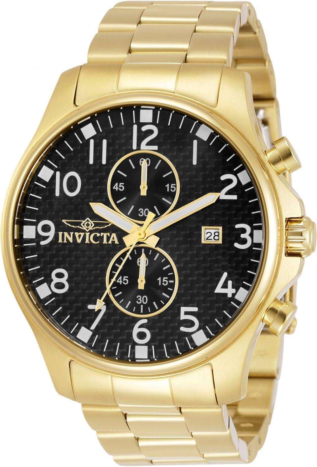 Invicta Men's 0382 II Collection 18k Gold-Plated Stainless Steel Watch