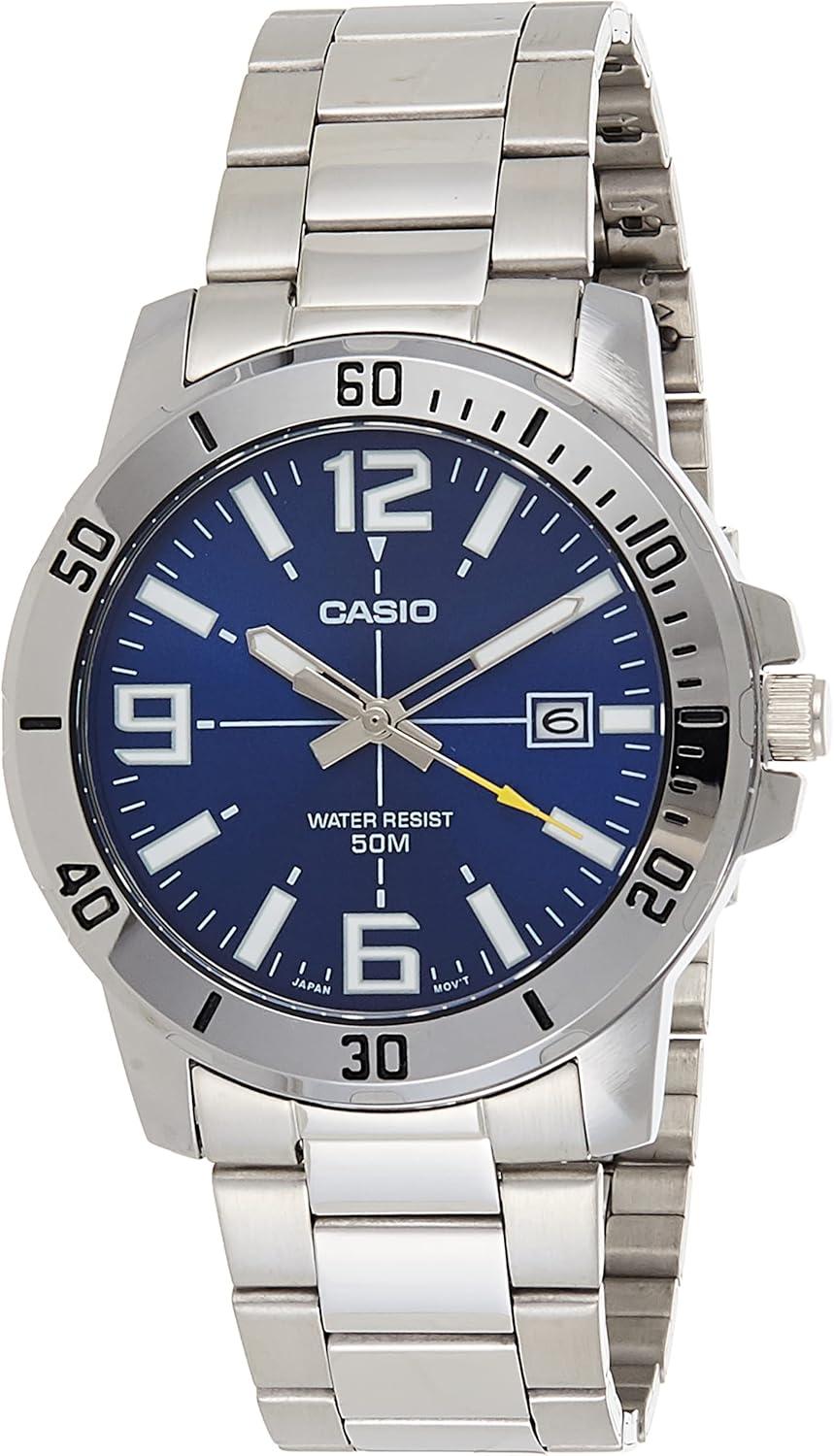 Casio Men's Diver Style Stainless Steel Watch - Model MTP-VD01D-2BVCF
