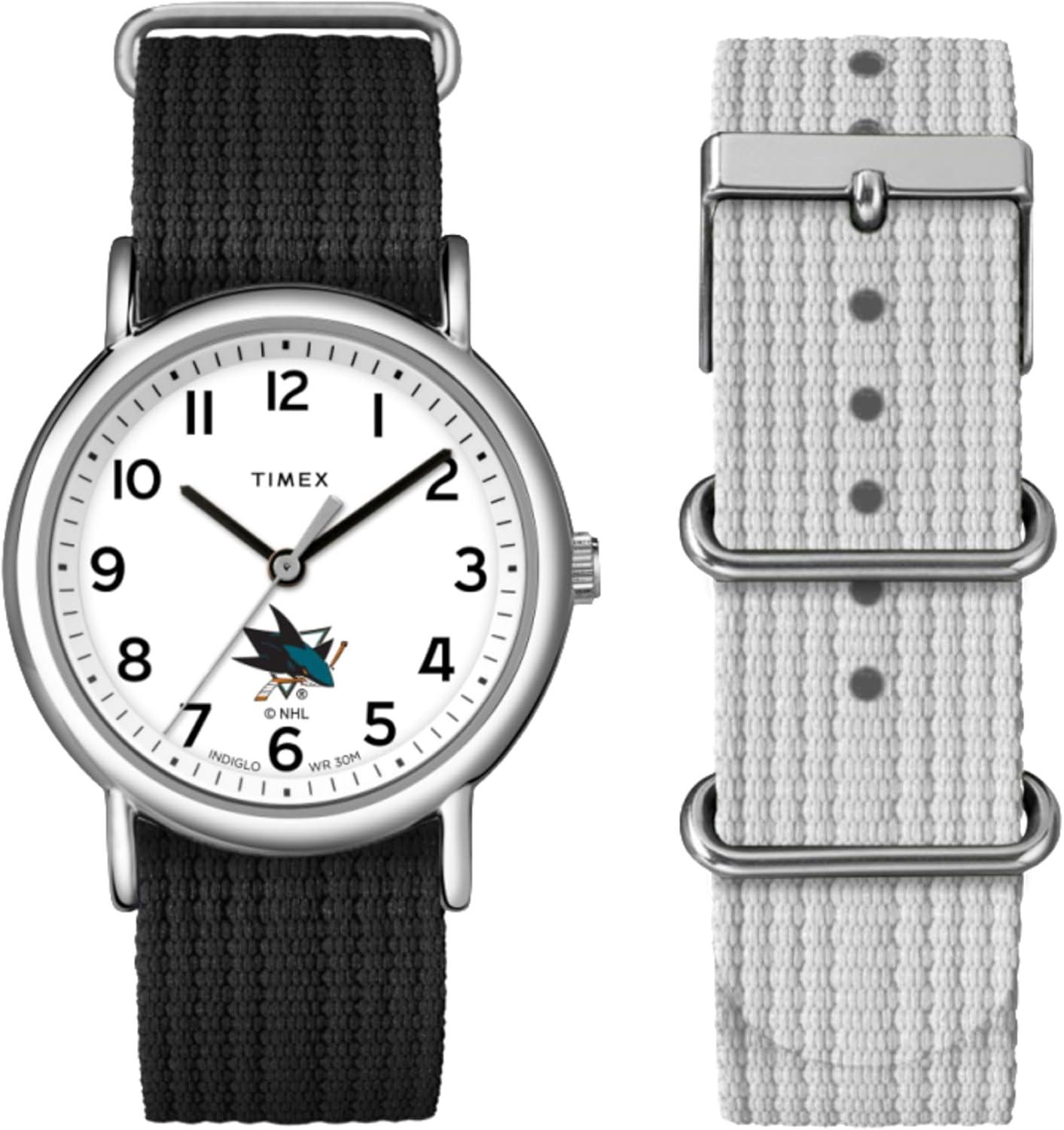 Timex Unisex Weekender Box Set 38mm Watch - San Jose Sharks