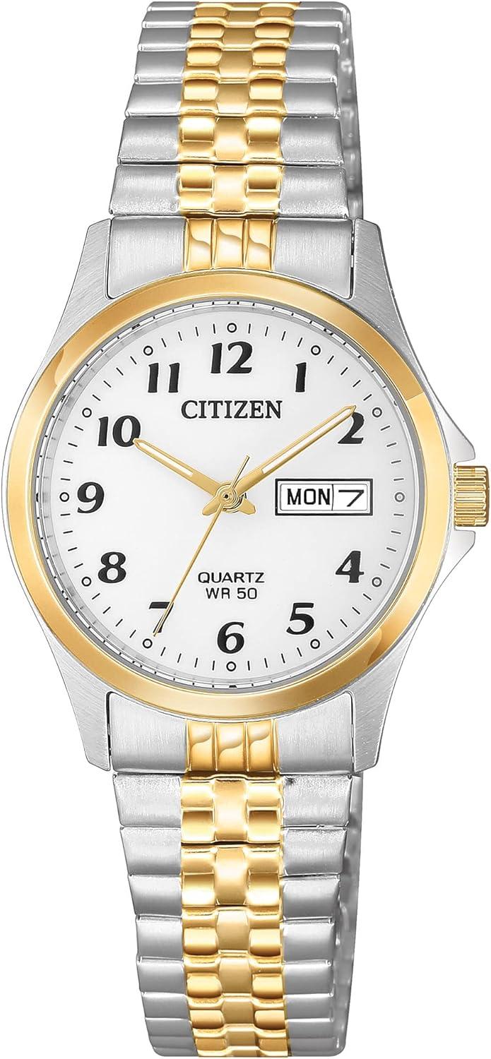 Citizen Quartz Women's Watch - Stainless Steel, Classic, Two-Tone