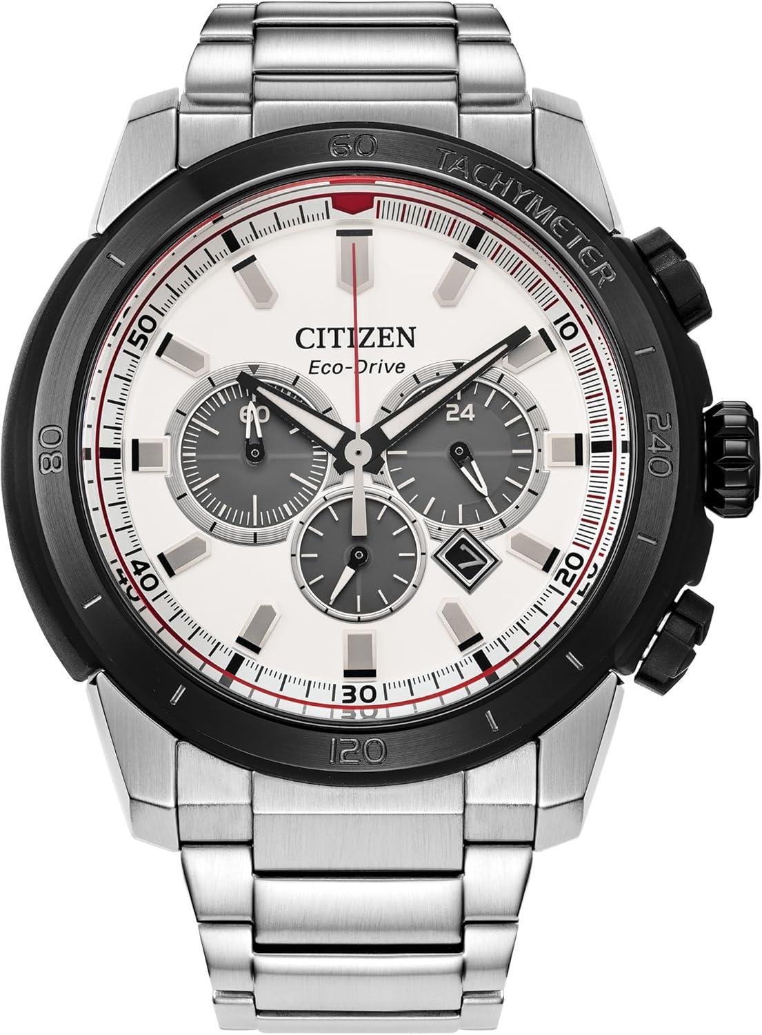 Citizen Men's Eco-Drive Brycen Chronograph Silver Stainless Steel Watch