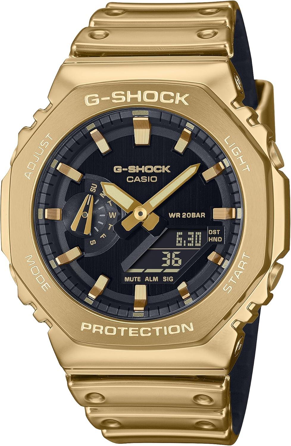 Casio G-Shock G-Steel Fine Metallic Series Gold Octagonal Watch GM2100YM-9A