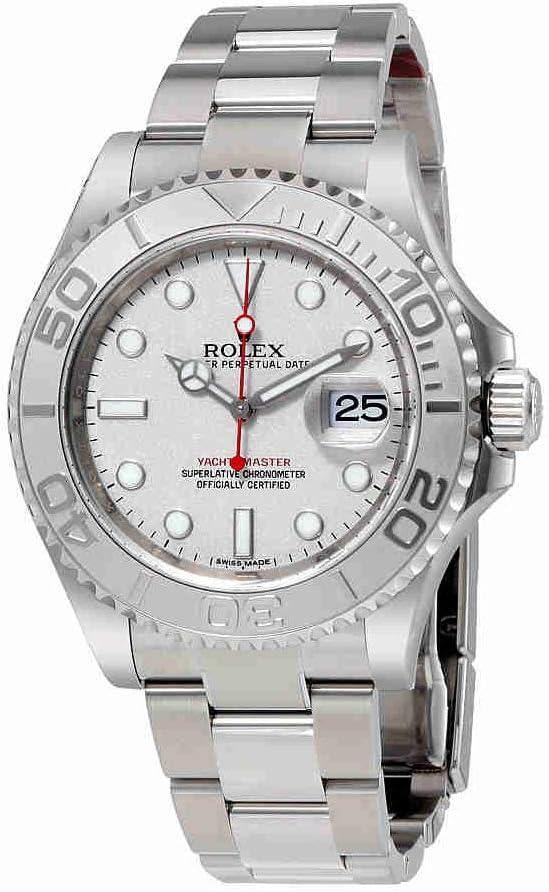 Rolex Yacht-Master Platinum Dial Steel and Platinum Men's Watch 116622PLSO