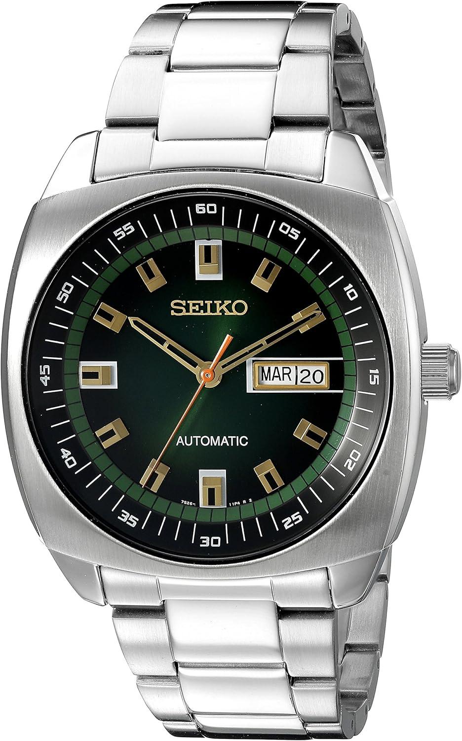 SEIKO Recraft Automatic Watch - Green Dial, Stainless Steel