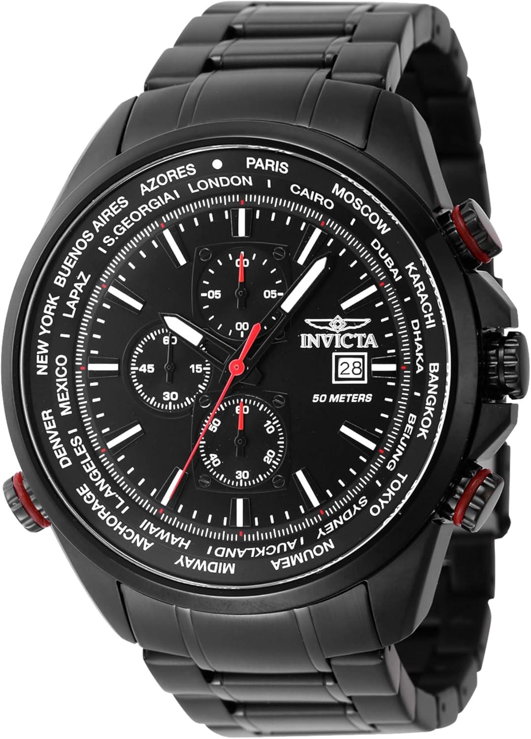 Invicta Men's Analog Quartz Watch with Stainless Steel Strap 47820