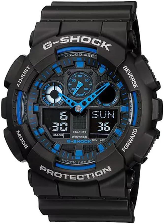 Casio Men Analog-Digital Quartz Watch with Resin Strap GA-100-1A2DR