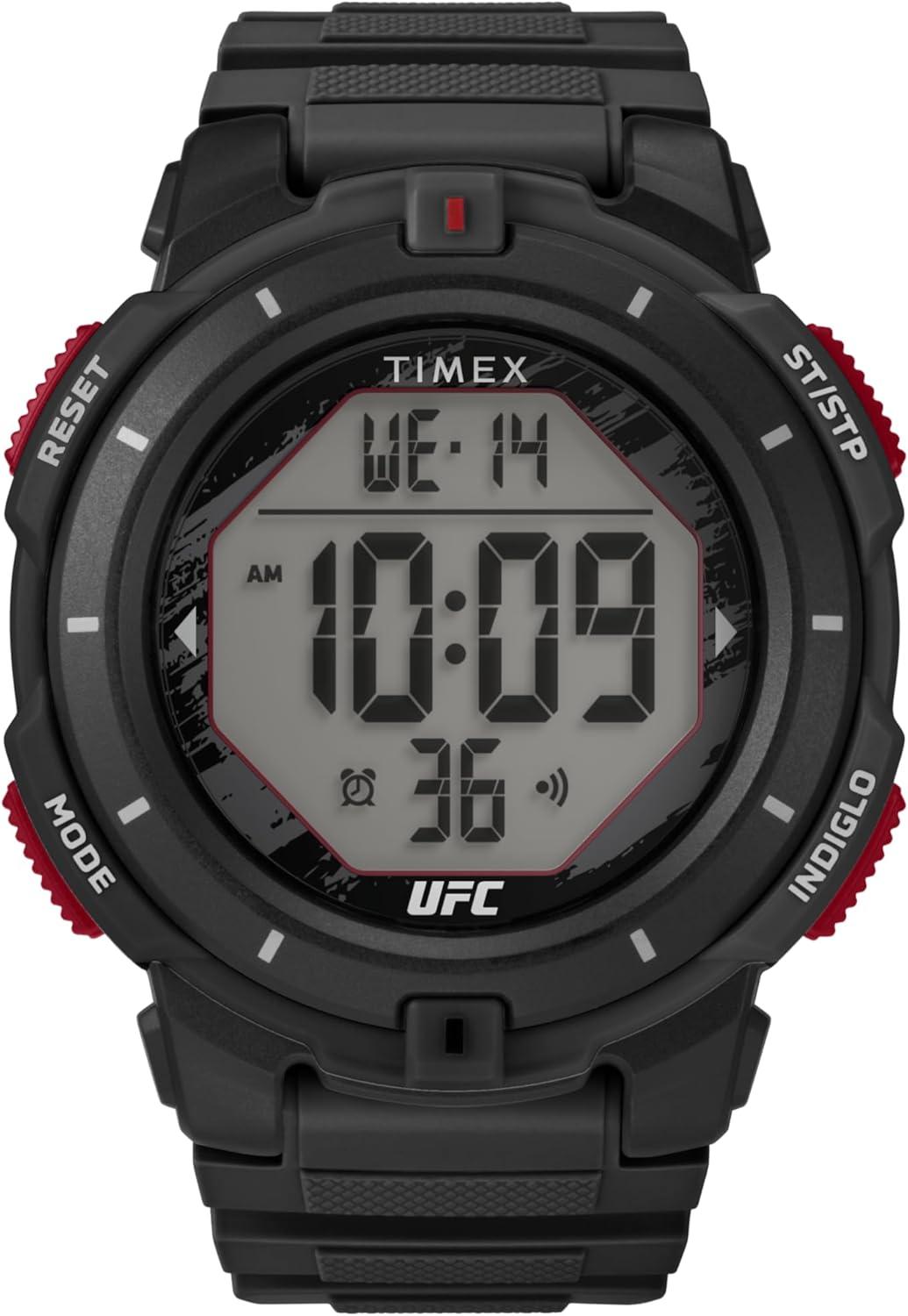 Timex Men's UFC Rumble 50mm Watch - Black Strap Digital Dial Black Case