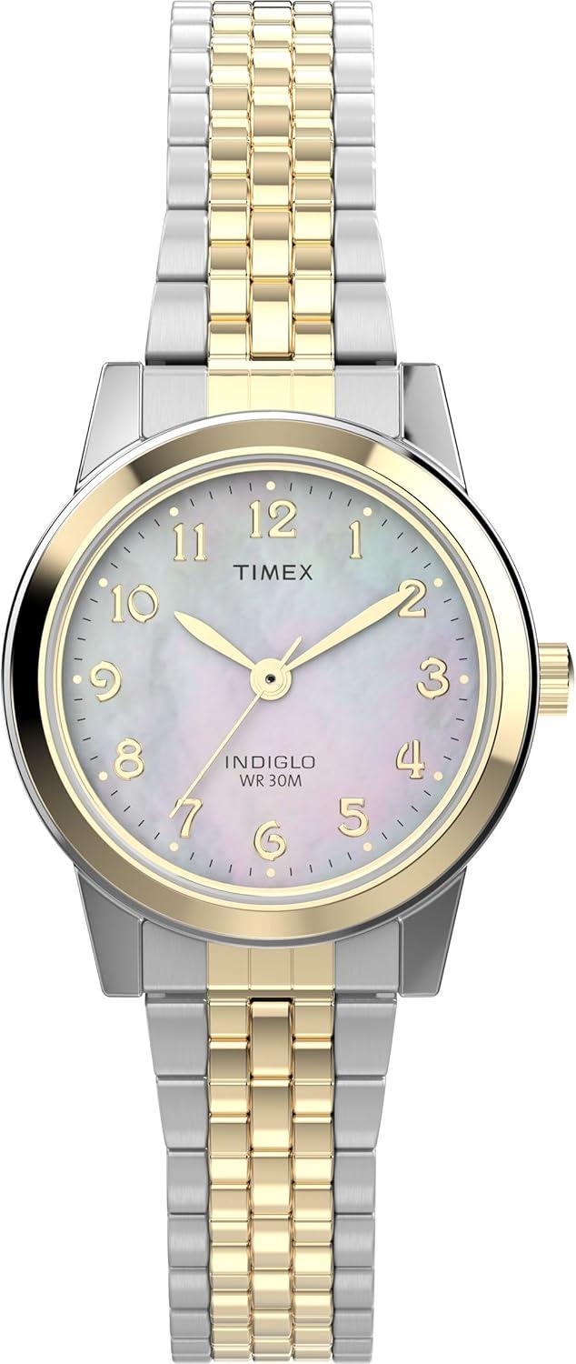 Timex Women's Main Street 25mm Watch - Two-Tone Expansion Band