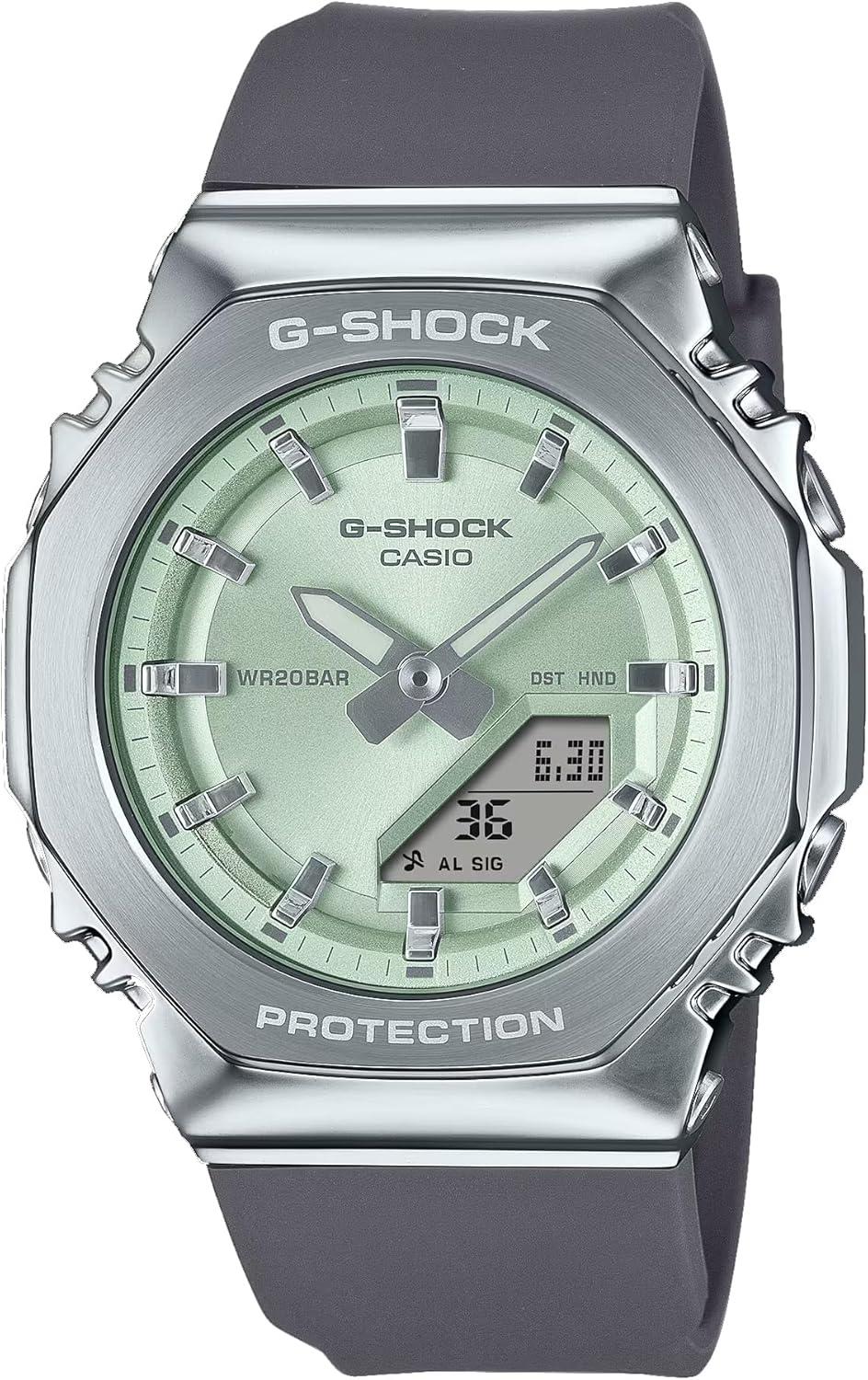 Casio G-Shock Green Dial Octagonal Women's Watch GMS2110-3A