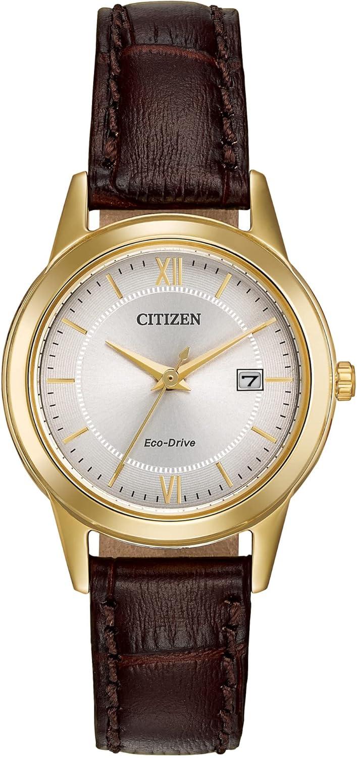 Citizen Ladies' Eco-Drive Classic Leather Strap Watch with 3-Hand Date