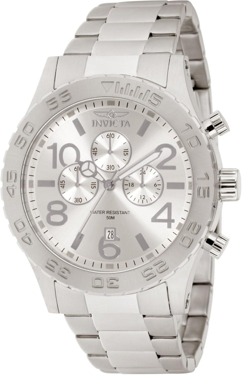 Invicta Men's 1269 Specialty Chronograph Silver Dial Watch