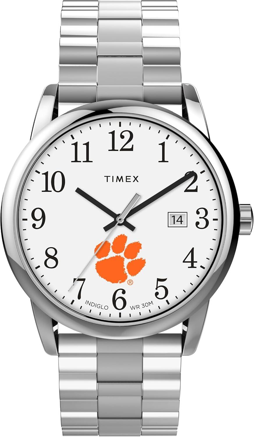 Timex Men's Easy Reader 38mm Watch - Clemson Tigers with Expansion Band