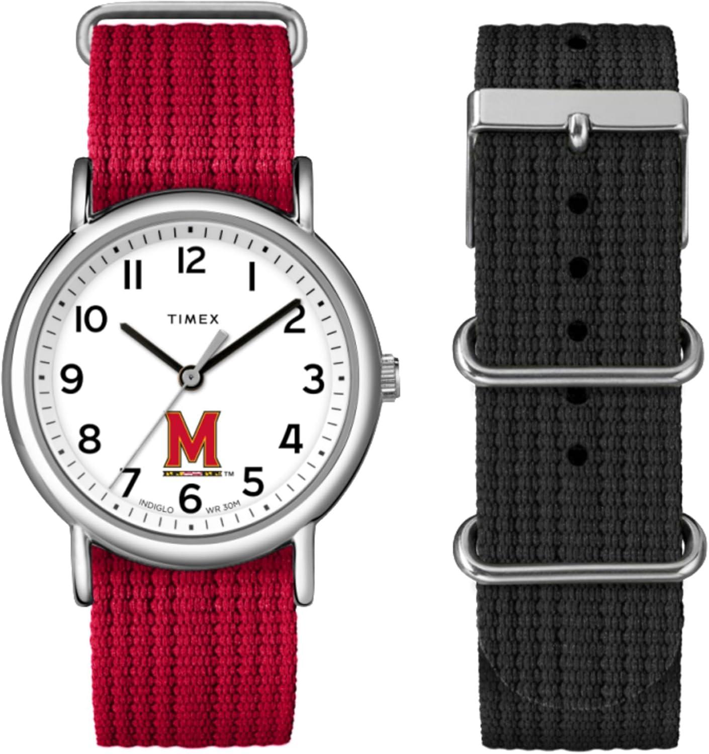 Timex Unisex Weekender Box Set 38mm Watch - Maryland Terrapins