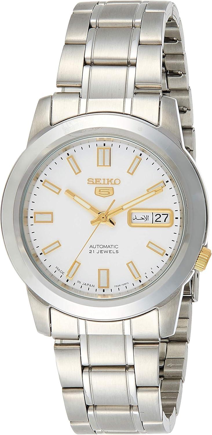 SEIKO Series 5 Automatic White Dial Men's Watch SNKK07J1