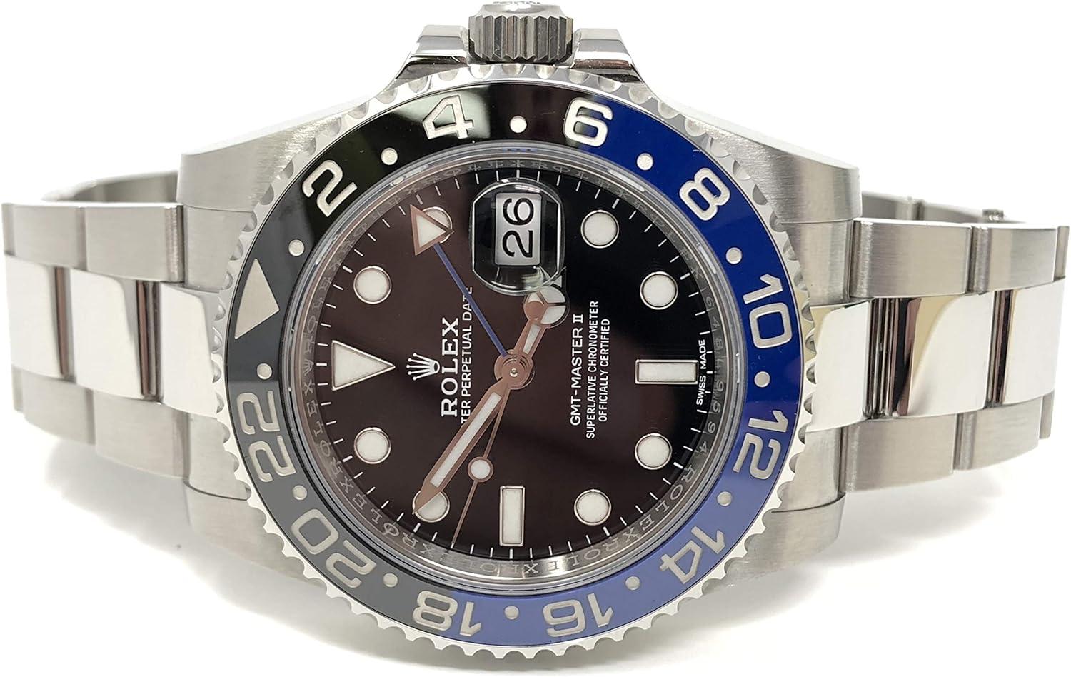 Rolex GMT Master II Black Dial Stainless Steel Men's Watch 116710 BLNR