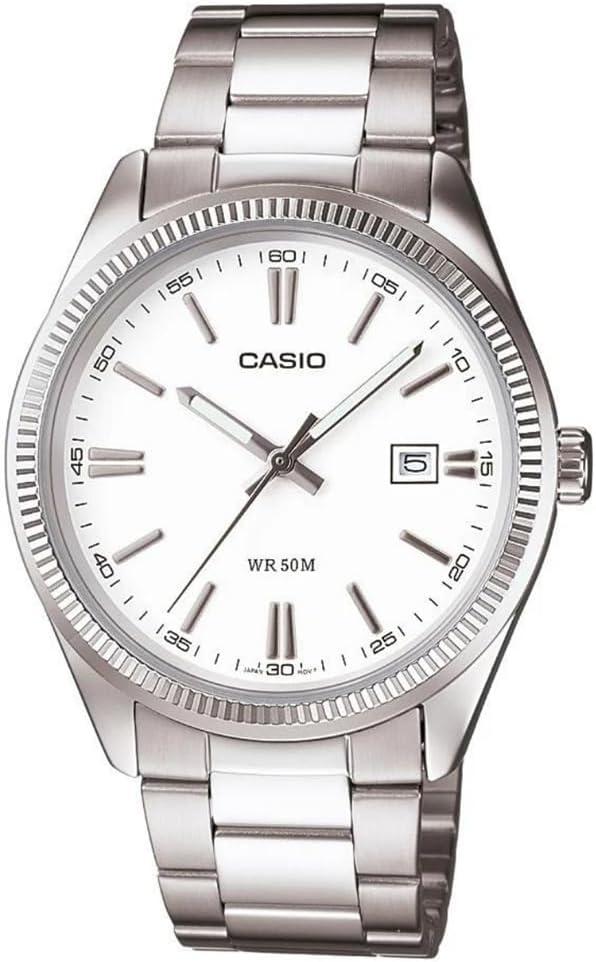 Casio S7231425 39mm Infant Watch - White/Grey Bracelet