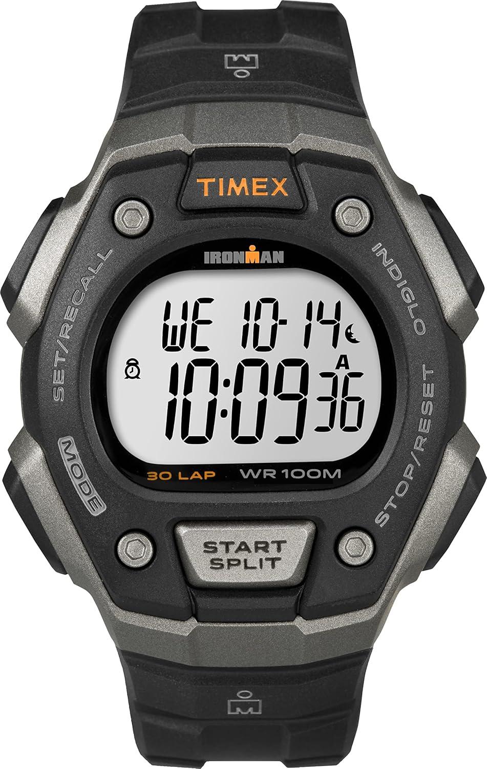 Timex Men's Ironman Triathlon Classic 30 38mm Watch – Gray & Black