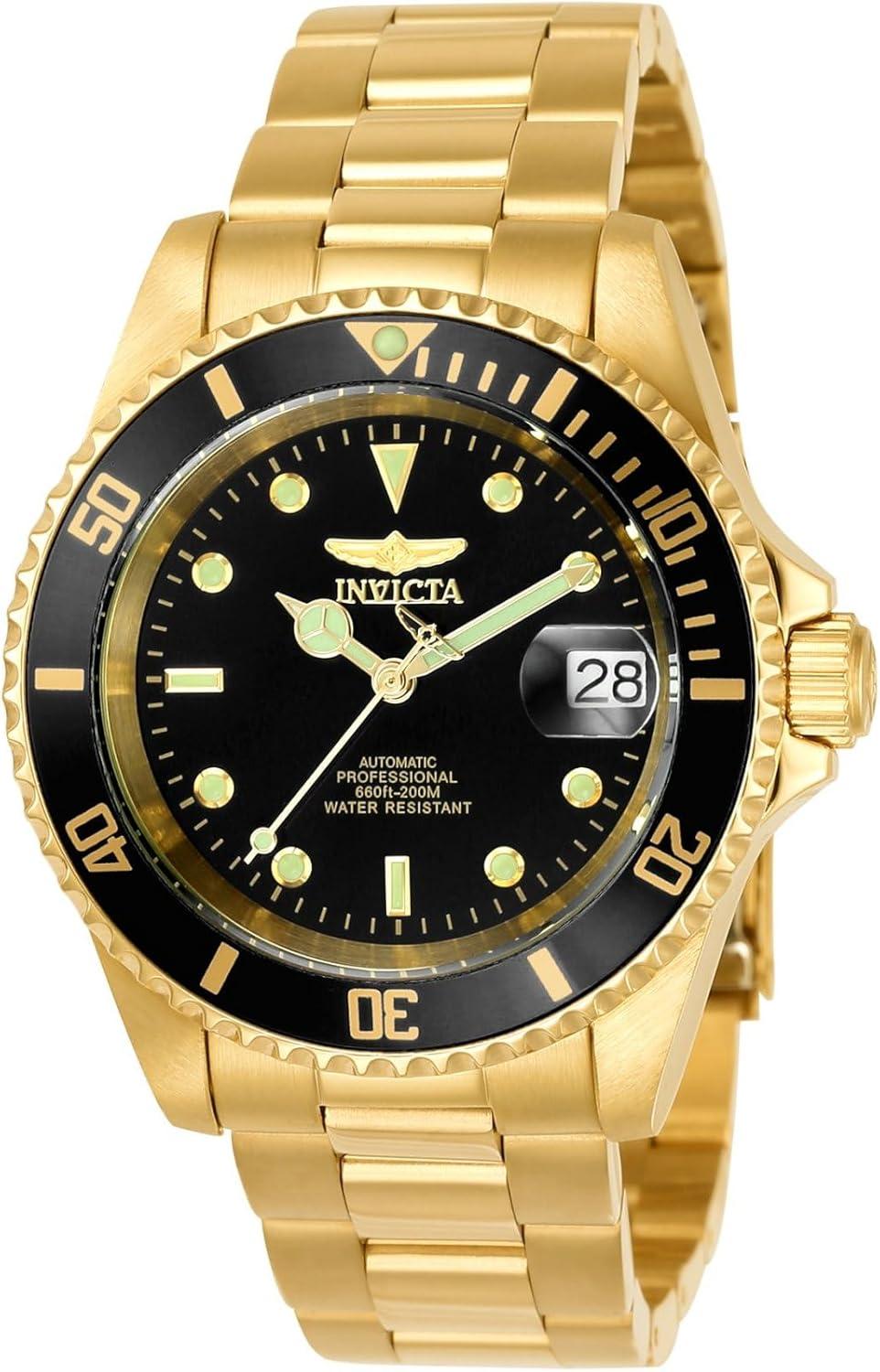 Invicta Men's 8929OB Pro Diver Analog Display Japanese Automatic Gold Watch