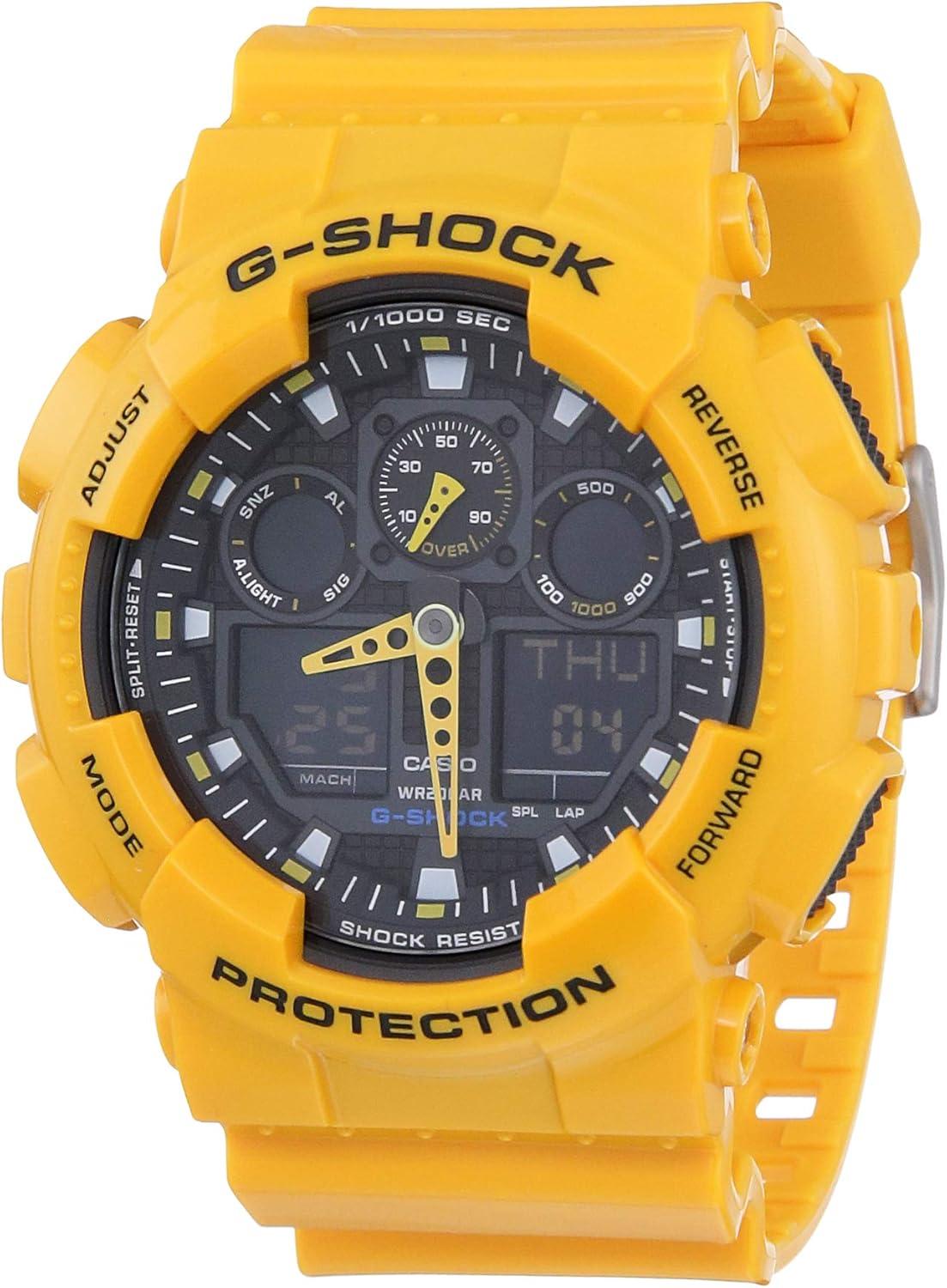 Casio GA100A-9A Watch: Stylish & Durable G-Shock Timepiece