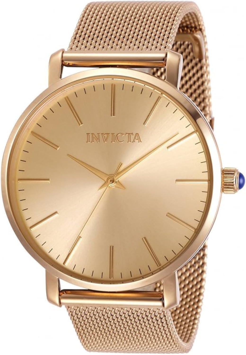 Invicta Ladies Angel Quartz Watch 31072 - A Touch of Rose Gold Elegance
