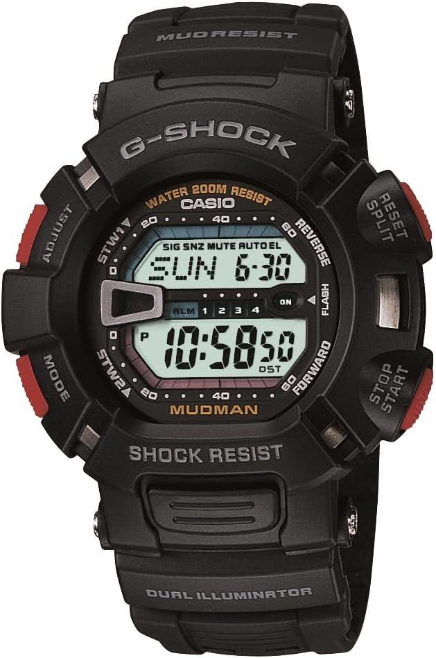 Casio G-Shock Mudman Super Dual Illuminator Men's Quartz 52mm Digital Watch G9000-1V