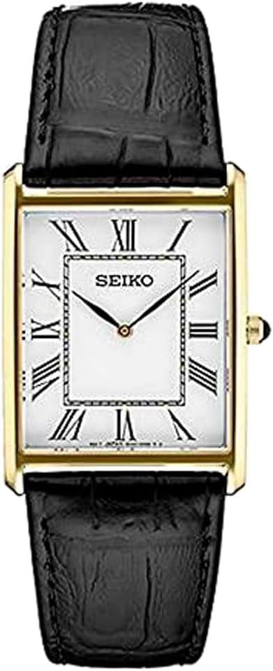 SEIKO SWR052 Watch for Men - Water Resistant with Gold-Tone Stainless Steel