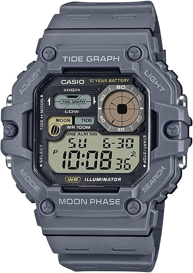 Casio WS-1700H Series Men's Digital Watch - Tide Graph & Moon Phase