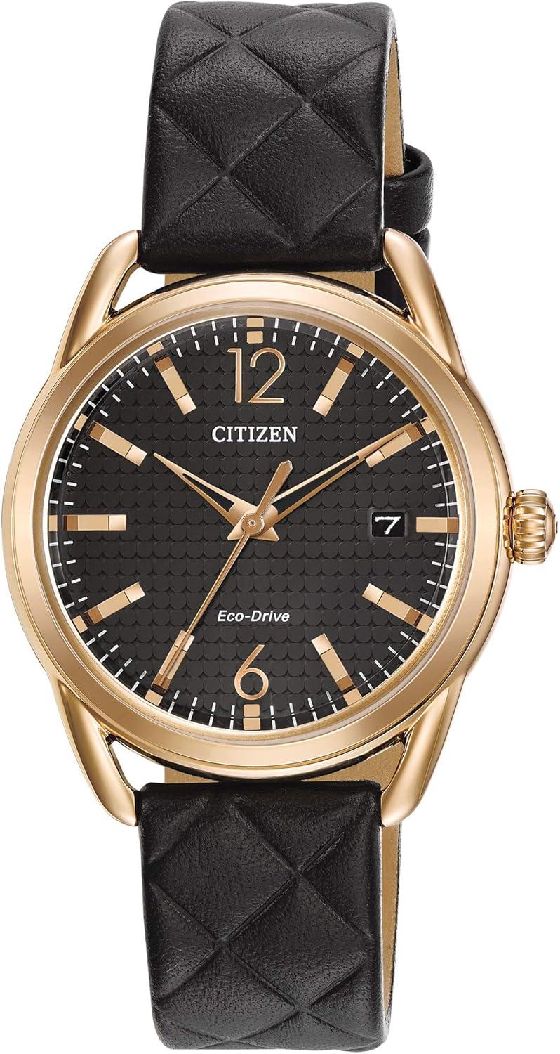 Citizen Women's Eco-Drive Dress Classic Rose Gold Stainless Steel Watch