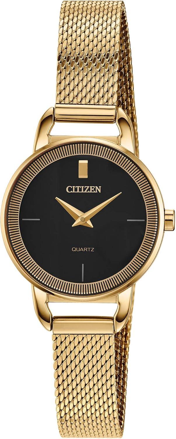 Citizen Quartz Women's Watch, Stainless Steel, Classic, Gold-Tone
