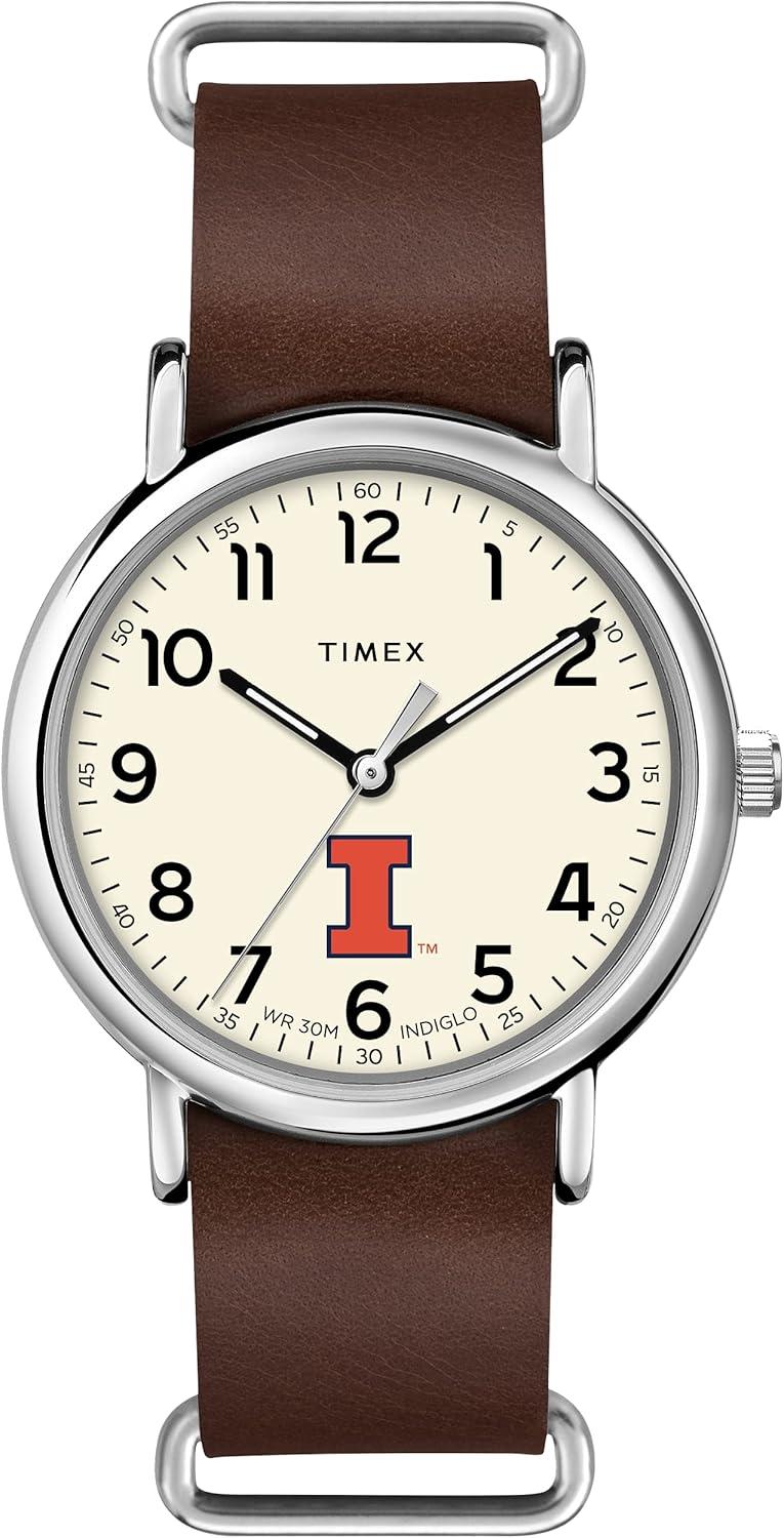 Timex Tribute Men's Collegiate Weekender 40mm Watch – Illinois Fighting Illini
