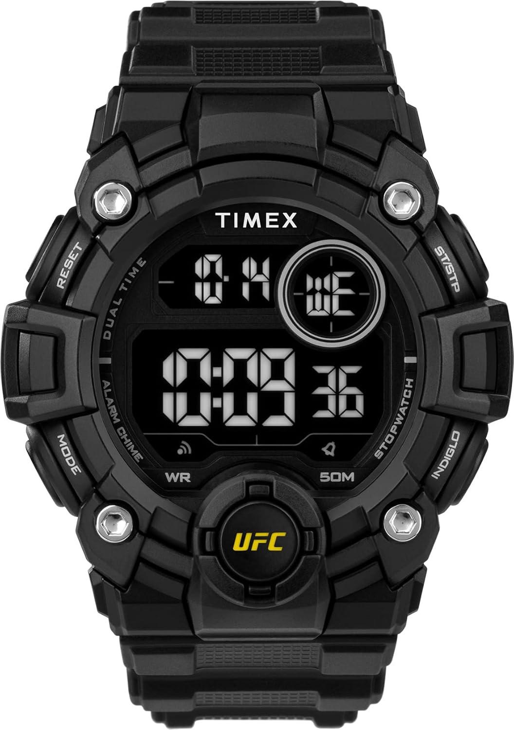 Timex UFC Men's Rematch 50mm Watch - Black Strap Digital Dial